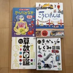 こうじげんば　からだのなか　算数図鑑　めくって学べるきかいのしくみ図鑑 セット