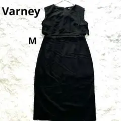 【Varney】 ワンピース　黒　ブラック　レース　ノースリーブ