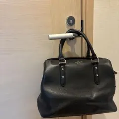 美品　Kate Spade本革　ブラックレザー ツーウェイショルダーハンドバッグ
