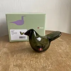 イッタラ　シエッポ　モスグリーンコッパー　ガラスバード　オイバトイッカscope