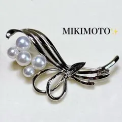 テリ強✨】MIKIMOTO ミキモト ブローチ あこや パール 花束 11珠