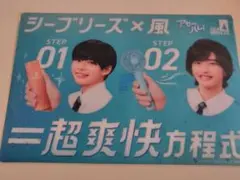 なにわ男子 道枝駿佑 長尾謙杜 シーブリーズうちわ