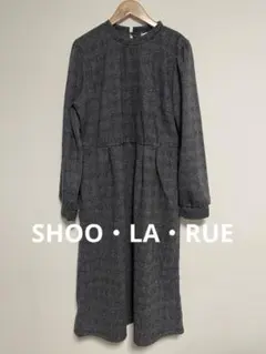 シューラルー チェック柄 ウエストタックワンピース
