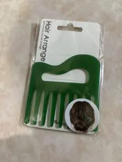 ヘアアレンジ　緑　かんざし　グリーン
