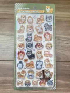 [正規品] 和柄ボンボンドロップシール　柴犬