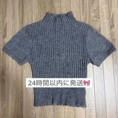 Dazy 半袖 タートルネック ニット Mサイズ