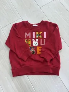 MIKI HOUSE オリジナル 赤 トレーナー 100