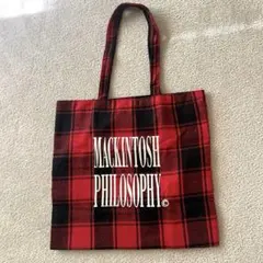 LEE1月2月合併付録MACKINTOSH 大人チェック 柄BIGトートバッグ