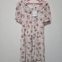 L'EST ROSE　レストローズ　新品膝丈ワンピース　花柄　フラワー　ブランド