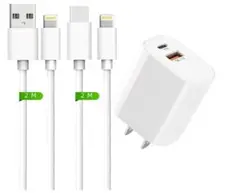 iPhone充電器 20W Type-CUSB充電器多機種対応ケーブル2m付き