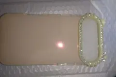 iPhone用ケース 猫耳 ラインストーン付き