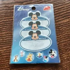 【新品】ディズニー　ミッキー　アイロン接着　ネームラベル　ワッペン