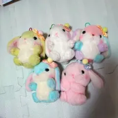 シナダ 平成レトロ ペア ふわふわしっぽちゃん キーチェーン