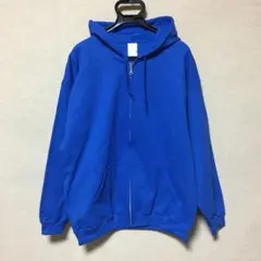 新品 GILDAN ギルダン ジップアップパーカー ロイヤルブルー 青 L