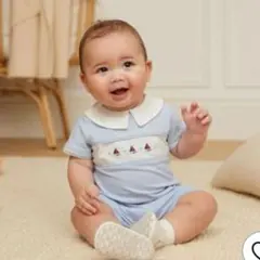 NEXT マリン 襟付き ロンパース