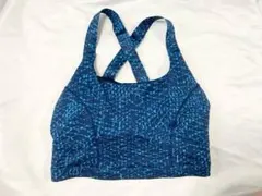 ✨美品/M✨Lululemon スポーツブラ 総柄 ブルー 6のサムネイル