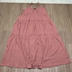 ZARA フリル付きキャミワンピース ピンク