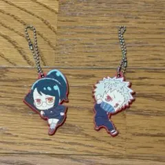 禪院真希 狗巻棘 でふぉラバ！キーホルダー