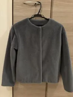 UNIQLO スムースヤーンフリースノーカラージャケットS