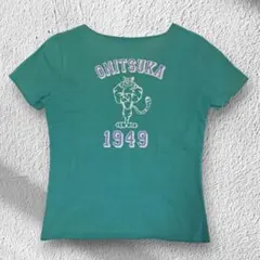 Onitsuka Tiger オニツカタイガー 半袖Tシャツ 緑 1949 虎のサムネイル