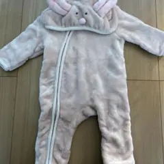 赤ちゃん　ロンパース　アウター　ベビー　ピンク　豚　しまむら　男　女70サイズ
