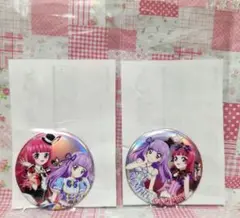 アイカツ！×プリパラ オーロラ缶バッジ すみれ＆ソフィ 2種セット
