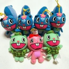 匿名配送 ／ ハッピーツリーフレンズ ギミックあり キーホルダー タグ付き 希少 ハッピーツリーフレンズ【希少】ショッキングキーホルダー