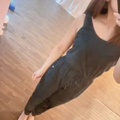 オーバーオールタイプ　ノースリーブ　ヨガ