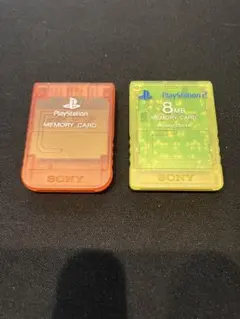 PlayStation2、PlayStation1メモリーカード 2個セット