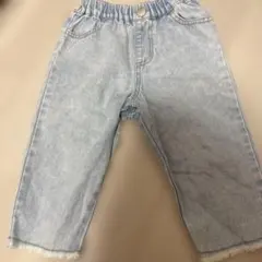 futafuta デニム 95cm 切りっぱなし オシャレ