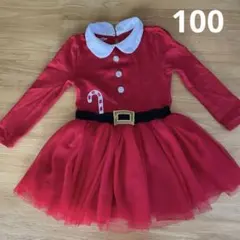 極美品☆サンタ風ドレス 100cm クリスマス　サンタ