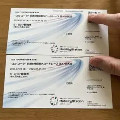 스즈카 8시간 47회 토너먼트 B•Q 구역 관람권 2장 세트
