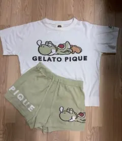 ジェラートピケ ヨッシージャガードプルオーバーショートパンツセット