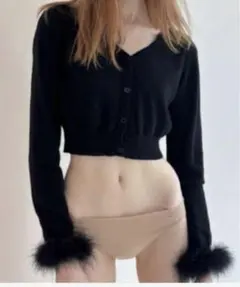 the virgins ショートカーディガン 新品未使用 本日限定価格 Angora cardigan | the Virgins (Women)/ザヴァージンズ