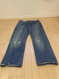 Levi's 501 XX ビックE 赤耳ダメージ加工 デニム