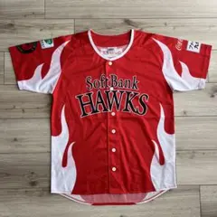 福岡ソフトバンクホークス ユニフォーム レプリカ メンズL レッド 半袖