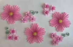 折り紙 桜 立体 壁面飾り