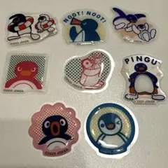 Pingu キャラクター ステッカー 8枚セット