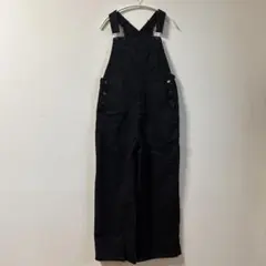 GU ブラックデニム　オーバーオール