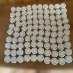 100個 白 プラスチック 円形キャップ