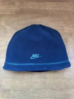 【00s】NIKE ビーニー　刺繍ロゴ　マルチボーダー　vintage y2k