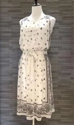 PARADIS TERRE  スカーフ柄ワンピース