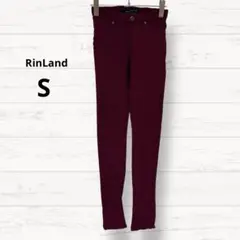 【RinLand】スキニーパンツ 無地 ストレッチ カジュアル S 3049