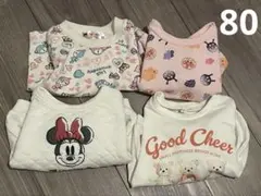 4点セット 80 アンパンマン クマ ミニーちゃん まとめ売り トレーナー