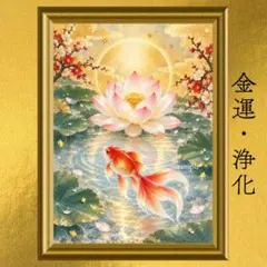 【人気・再出品】金魚 金運 開運アート 日本画 風水 スピリチュアル 引き寄せ