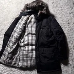 N*8様 バーバリーブラックレーベル　ダウンコート　ノバチェック　フォックスファ