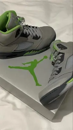 Air Jordan 5 グレー/グリーン