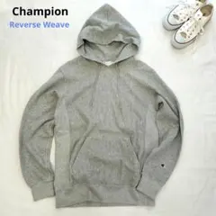 Champion Reverse Weave パーカー L グレー フード付き