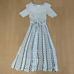 indexニットワンピース マキシ丈 ベージュ Mサイズ