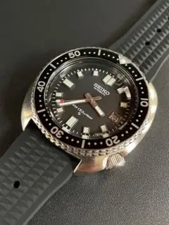 美品 稼動品 SEIKO セイコーダイバー 希少 メンズ腕時計 黒文字盤 2025年最新】Yahoo!オークション -セイコー 黒文字盤の中古品